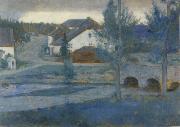 Fernand Khnopff In Fosset The Entrance to the village oil